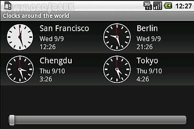 clocks around the world