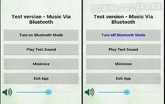 Test music via bluetooth