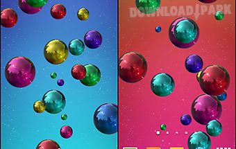 Space bubbles live wallpaper