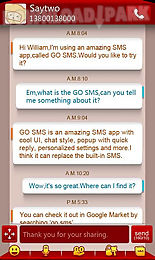 go sms pro smsbox theme
