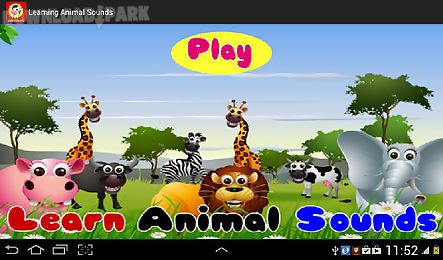 learning animal sounds