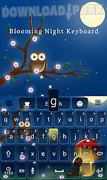 blooming night keyboard theme