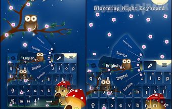 Blooming night keyboard theme