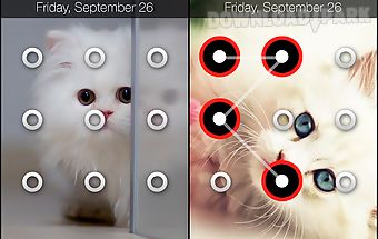 Cat pattern screen lock