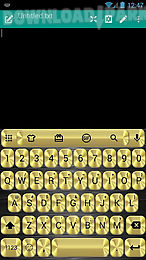 metallic gold emoji keyboard