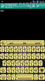 metallic gold emoji keyboard