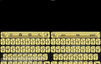 Metallic gold emoji keyboard