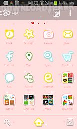 pink love go launcher theme