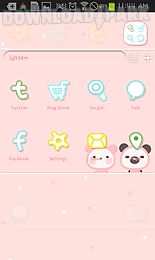 pink love go launcher theme