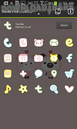 pink love go launcher theme