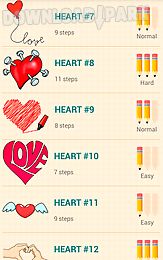 how to draw love hearts