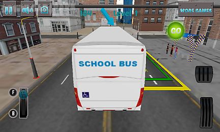 3d school bus driving