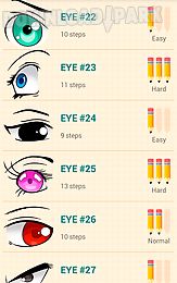how to draw anime eyes