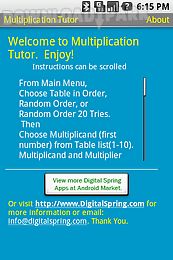 multiplication tutor