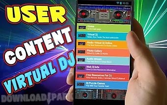 User content for virtual dj