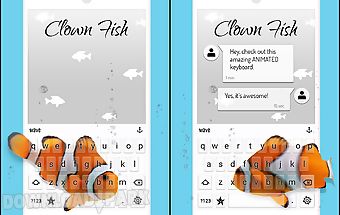 Clown fish animated keyboard