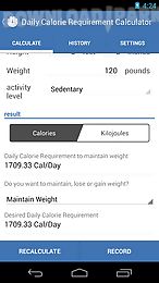 weight calorie watch