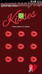 applock theme -sweet kisses