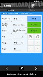 fitness workout log diary