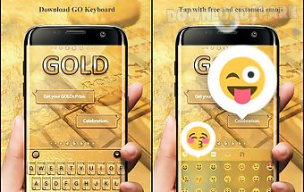 Gold pro go keyboard theme