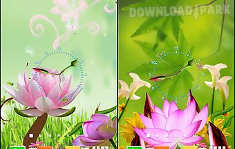 Lotus flower clock