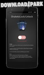 shake to lock/unlock