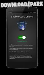 shake to lock/unlock