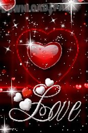red heart love live wallpaper