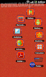 tsf shell theme orange blue hd