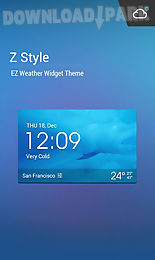 z style weather widget