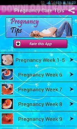 pregnancy tips week by week
