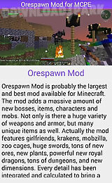 orespawn mod for mcpe