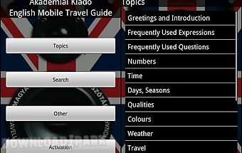 English mobile travel guide