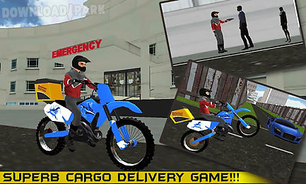 modern bike cargo delivery 3d