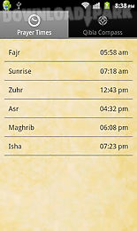 prayer times with qibla compas