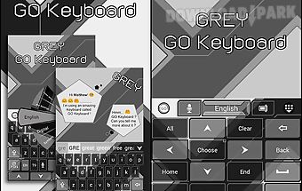 Grey go keyboard theme