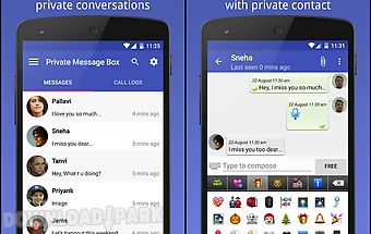 Private message box : hide sms