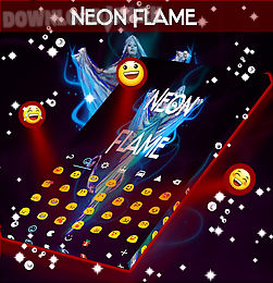 neon flame keyboard