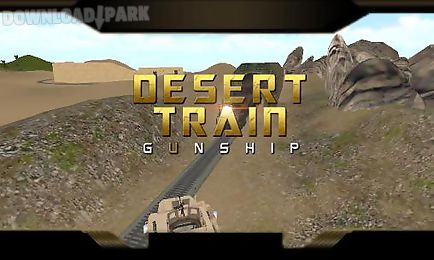 desert train: gunship. battle bullet train 3d