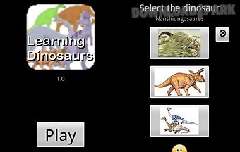 Learning dinosaurs