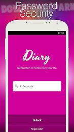 diary with lock