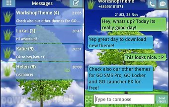 Go sms pro theme tree
