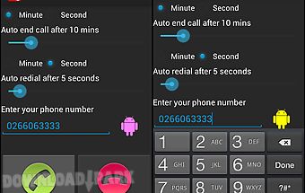 Auto redial | call timer