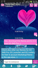 go sms pro theme pink blue