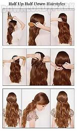 hair styling step by step