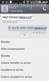 go sms pro italian language pa