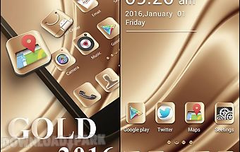 Gold 2016 go launcher theme