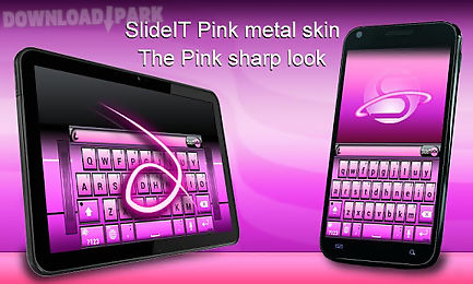 slideit pink metal skin
