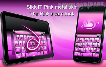 Slideit pink metal skin