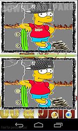 bart simpson find difference games